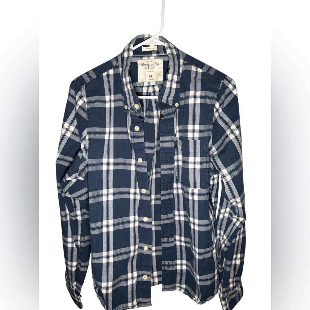 Men’s blue flannel
